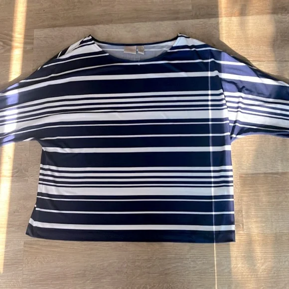 Navy and White Striped Top - Picture 3 of 9